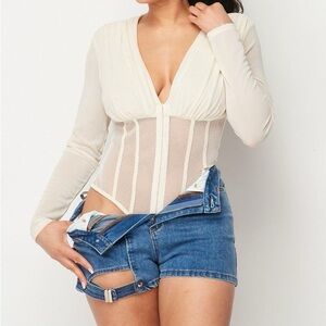 Fishnet Sheer Mesh Bodysuit